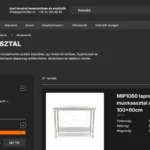 Webáruház SEO rozsdamentes-asztal-leírás