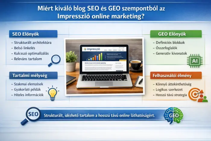 Az Impresszió online marketing SEO-GEO struktúrája - Weblib